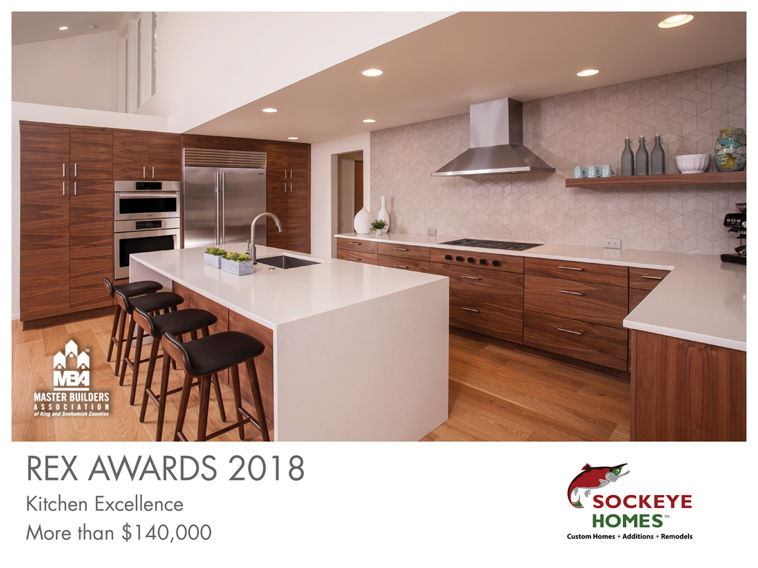 REX Award Winner: Kitchen Excellence—More Than $140,000: Sockeye Homes