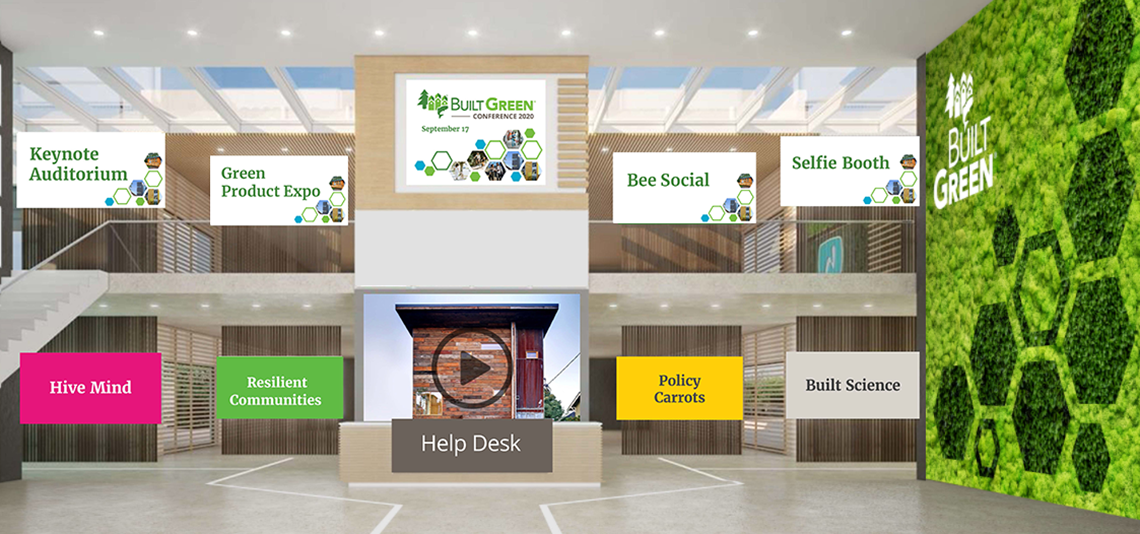 Built Green Virtual Conference Lobby