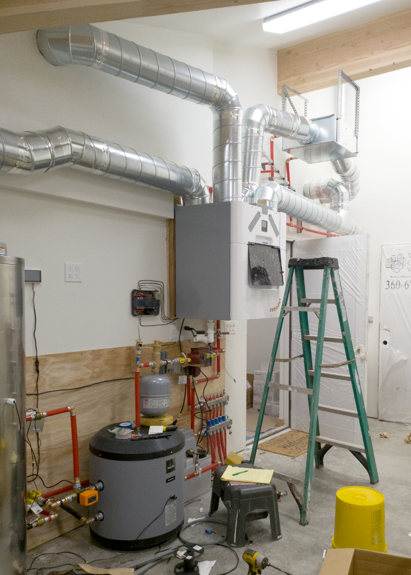 TC Legend Everson Net-Positive HRV and utility/mechanical room, photo credit Zigzag Mountain Art
