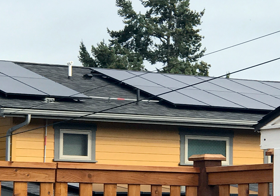 Brett Marlo Design Build Built Green 4-Star Tacoma remodel solar panels