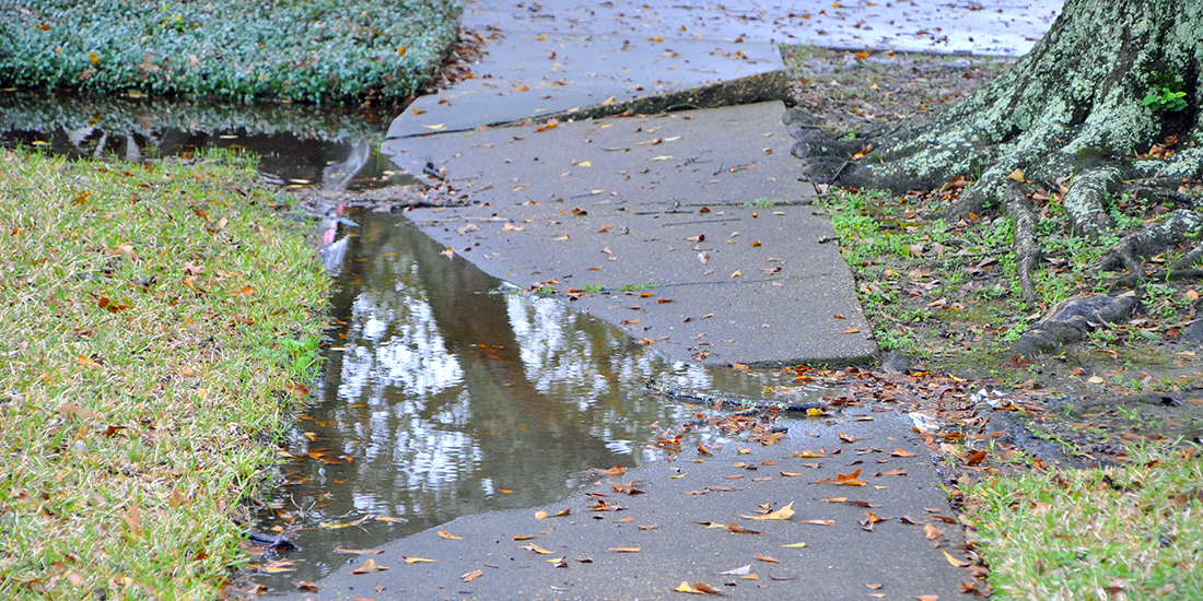 Sinking concrete